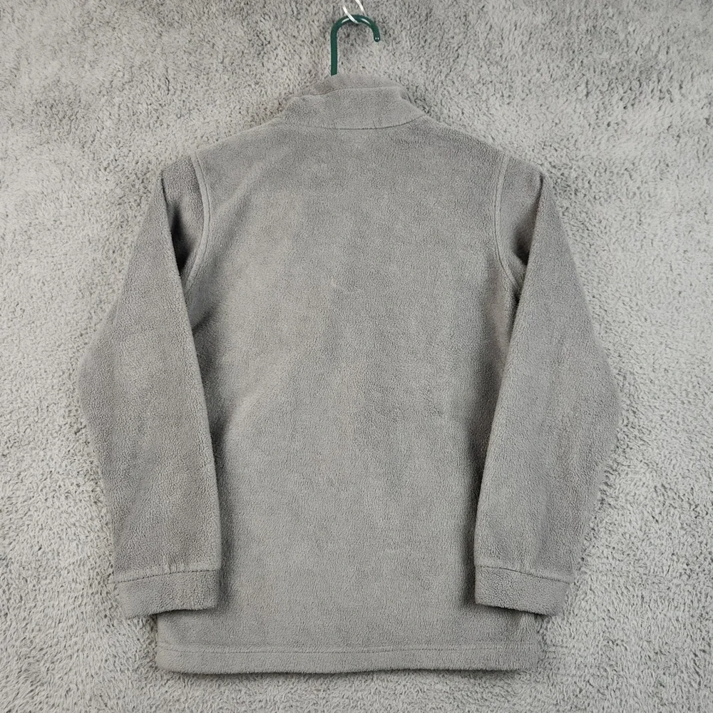 Columbia Fleece Jacket Girls Medium 10-12 Gray Teal Full Zip Colorblock Gorpcore